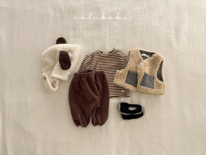 Valu Bebe - Korean Baby Fashion - #babyboutique - Biscuit Veloa Pants (Baby) - 2