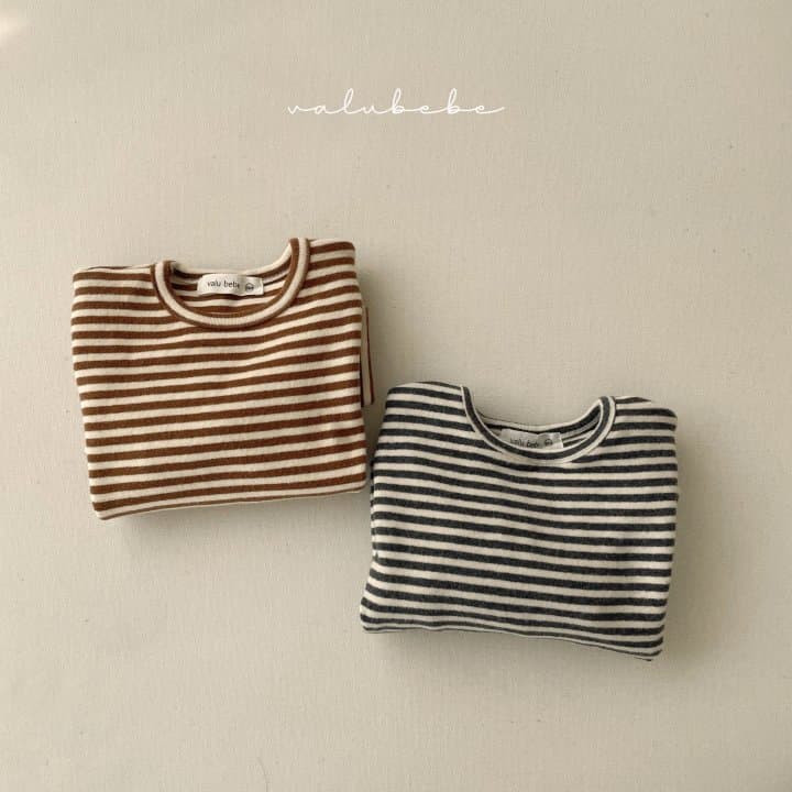 Valu Bebe - Korean Baby Fashion - #babyfever - Stripe Soft Tee (Baby) - 6