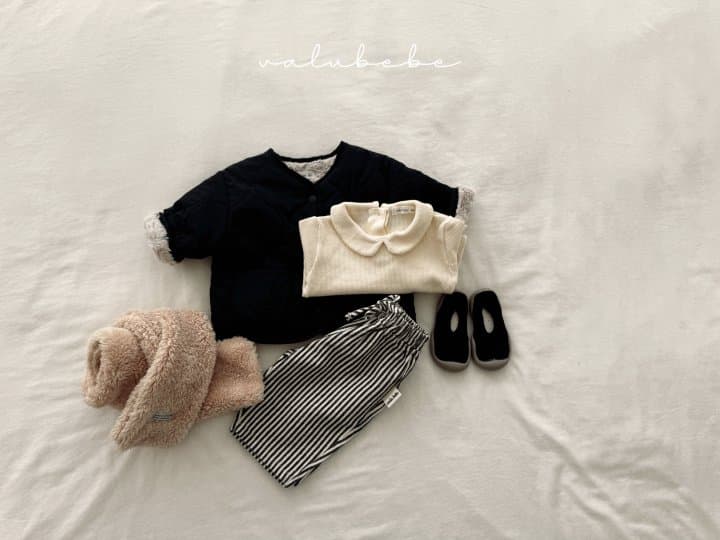Valu Bebe - Korean Children Fashion - #fashionkids - Waffle Round Collar Tee (Kids) - 5