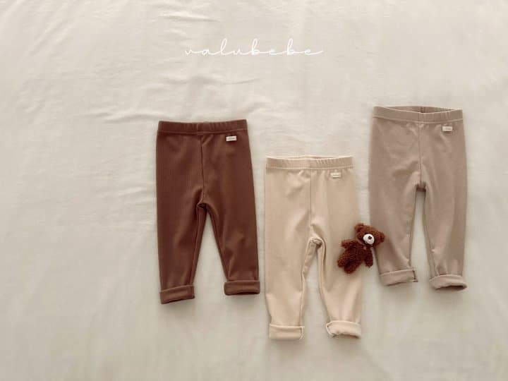 Valu Bebe - Korean Children Fashion - #stylishchildhood - Basic Rib Leggings 2 (Kids) - 10