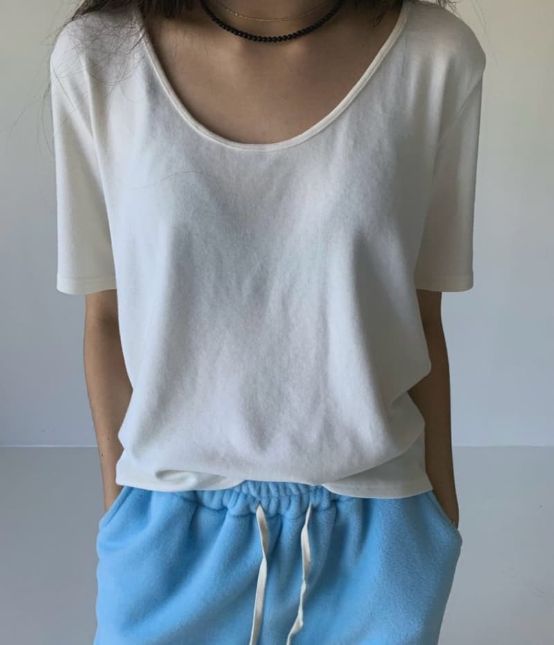 Via - Korean Women Fashion - #momslook - Snow Tee - 3