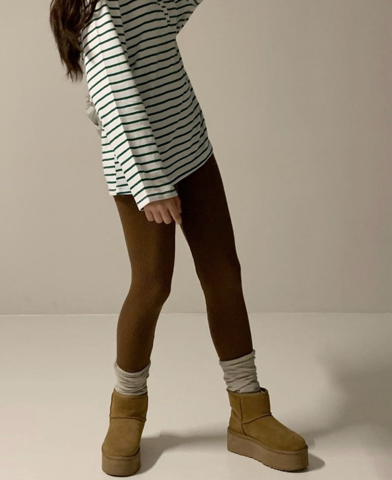 Via - Korean Women Fashion - #thelittlethings - Angora Leggings - 3