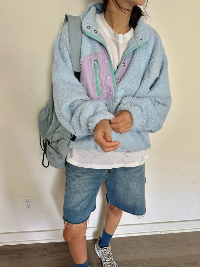 Via - Korean Women Fashion - #womensfashion - Colored Dumble Anorak - 2