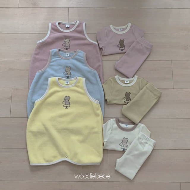 Woodie - Korean Baby Fashion - #babyclothing - Merry Go Sleeping Vest - 2