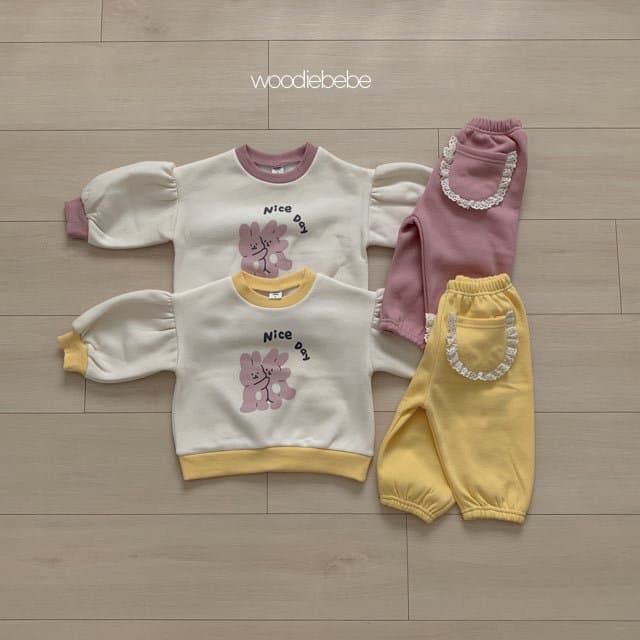 Woodie - Korean Children Fashion - #discoveringself - Vivien Top Bottom Set - 7