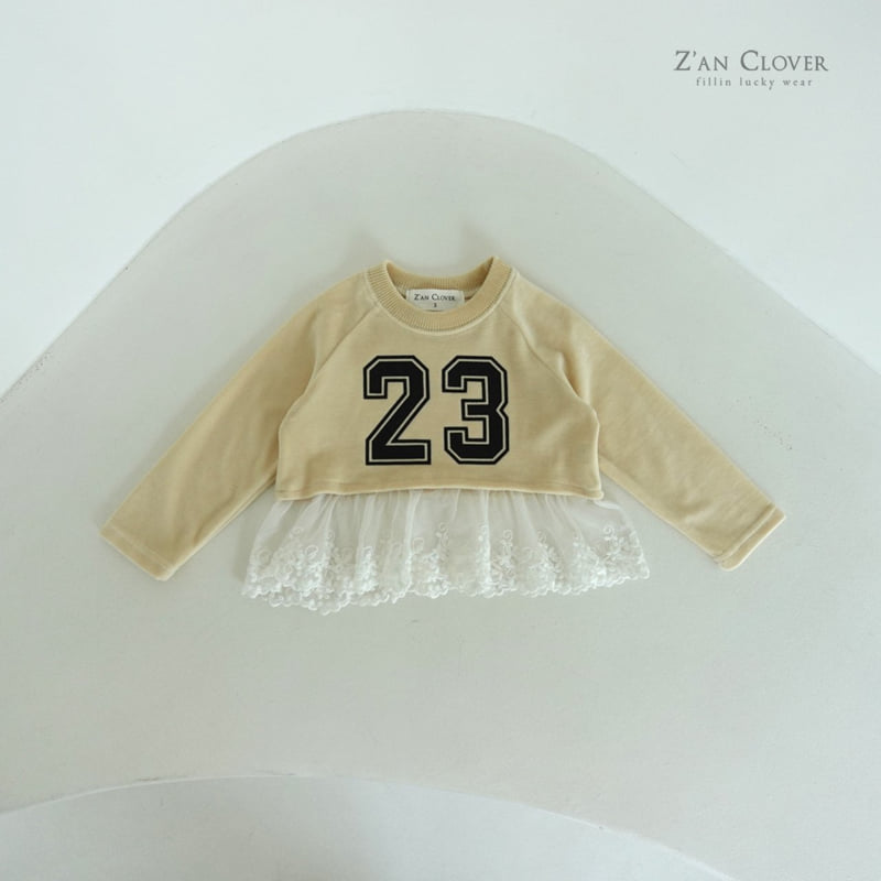Zan Clover - Korean Children Fashion - #childrensboutique - Lace Beloa Tee - 5