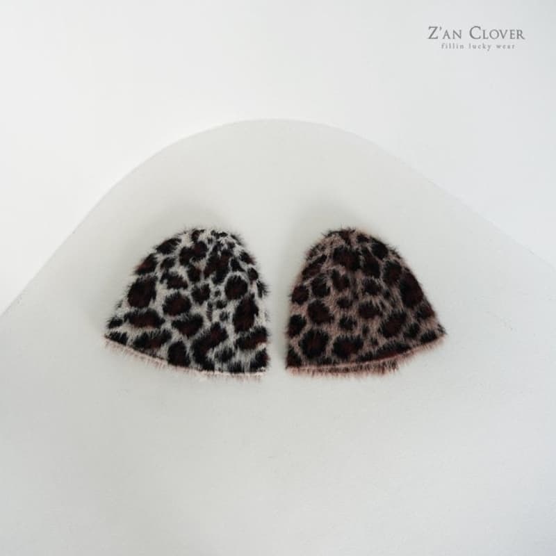 Zan Clover - Korean Children Fashion - #kidsshorts - Leopard Beanie - 8