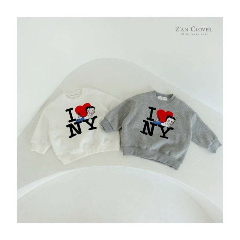 Zan Clover - Korean Children Fashion - #kidsstore - LUV Sweatshirt