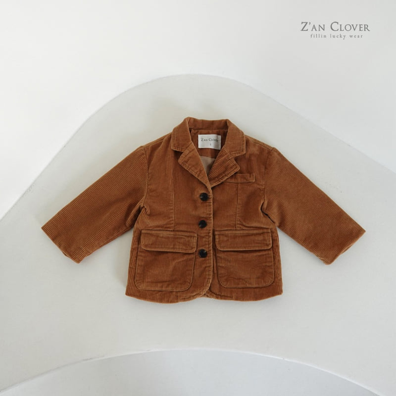 Zan Clover - Korean Children Fashion - #prettylittlegirls - Corduroy Jacket - 10