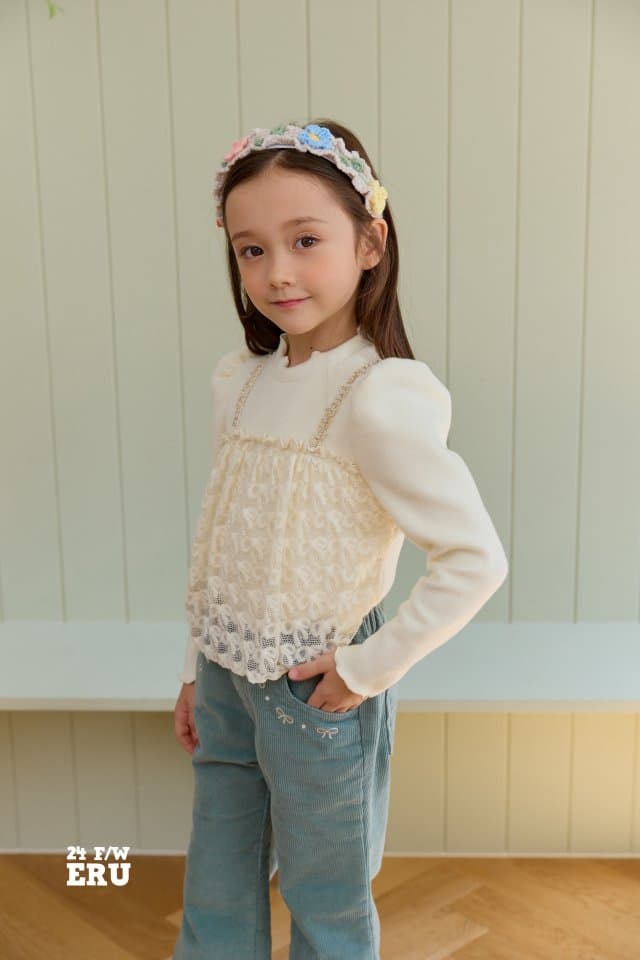 e.ru - Korean Children Fashion - #childofig - Lace Tee - 10
