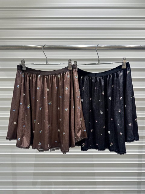 Velvet Mini Skirt