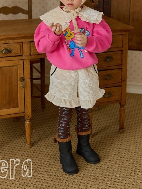 Quilted Frill Pants