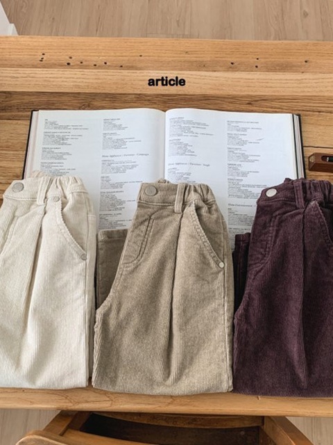 Routine Wrinkled Corduroy Pants