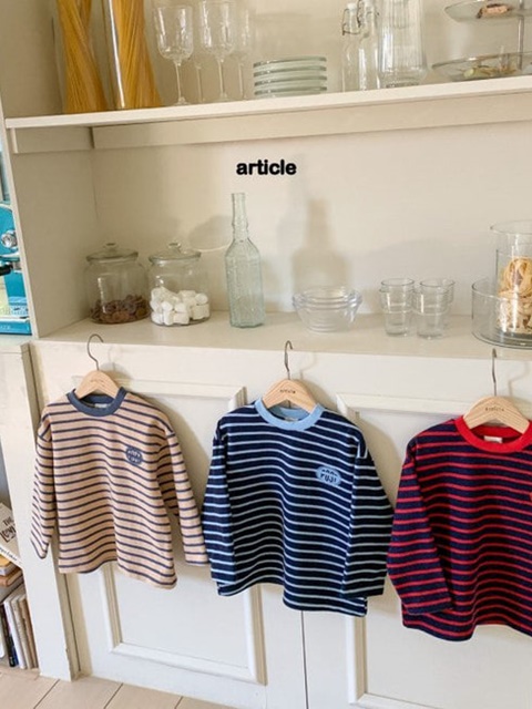 Post Stripe Tee