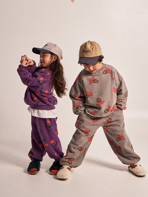 Cree Flower Fleece Jogger Pants