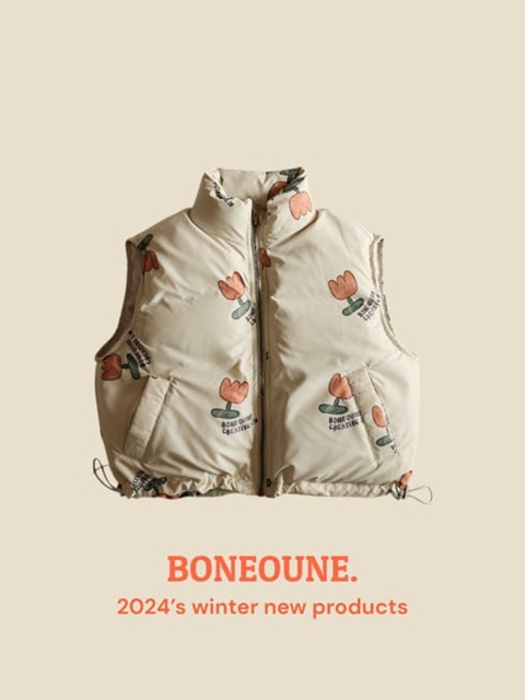 Cree Flower Down Padding Vest