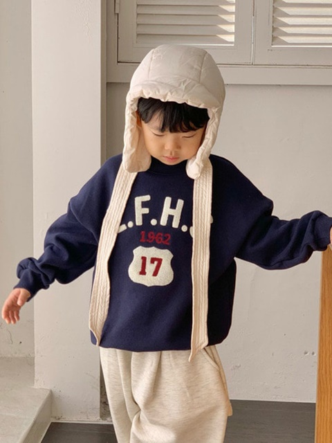 High Neck Boucle Sweatshirt