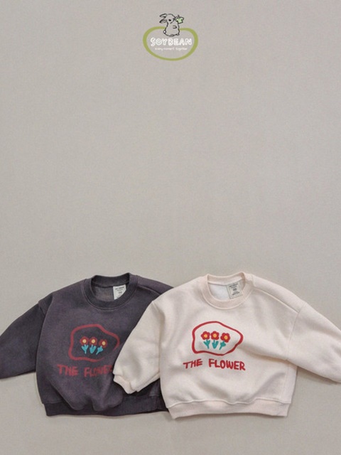 Fleece Flower Sweatshirt
