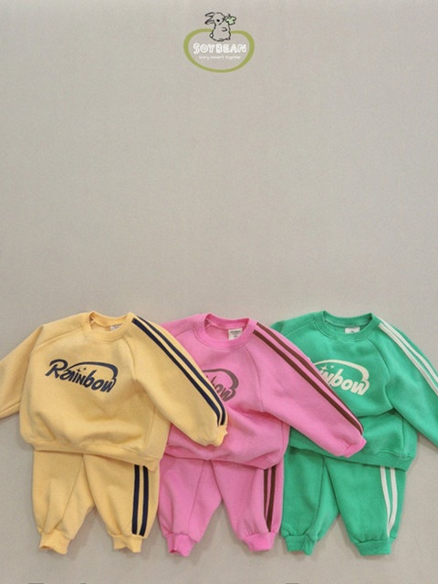 Fleece Rainbow Top Bottom Set