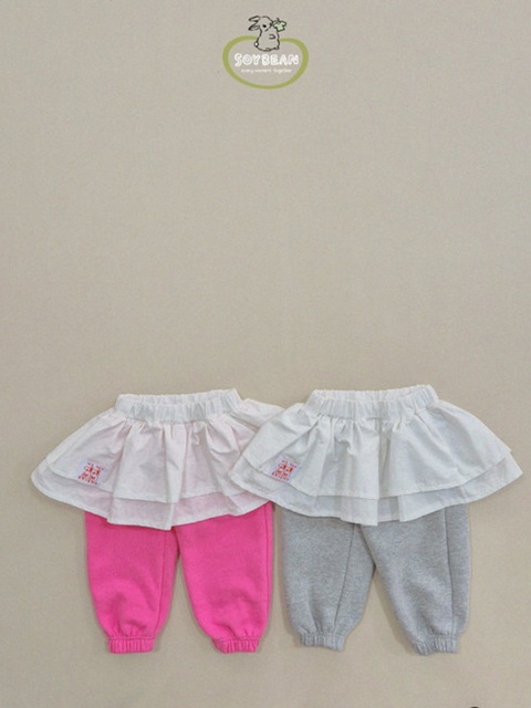 Skirt Layered Jogger Pants