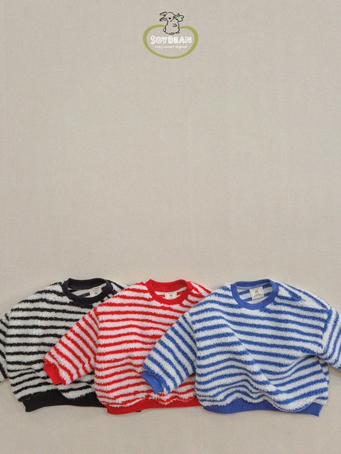 Fleece Stripe Sweatshirt