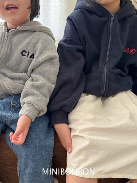 Hello Hooded Zip-up