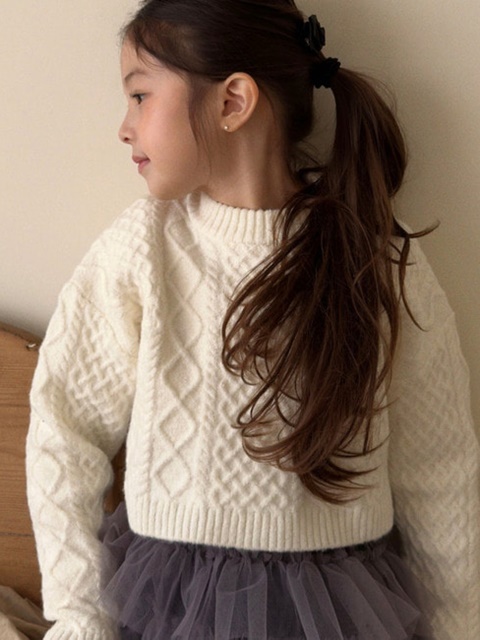Cable Crop Knit