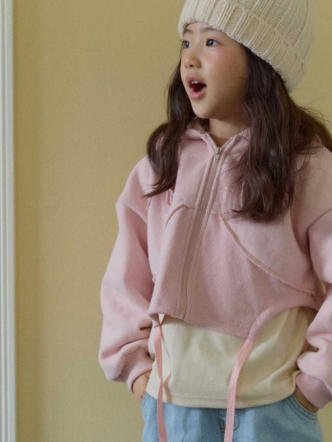 Cropped Hooded Zip-up