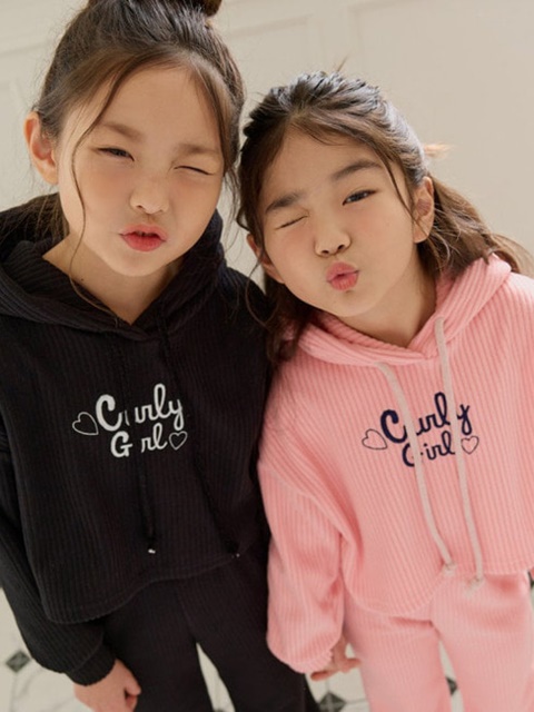Curly Ribbed Fleece Hood