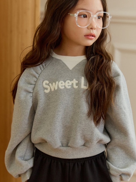 Sweet Love Shirring Sweatshirt