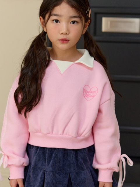 Muse Ribbon Collar Sweatshirt