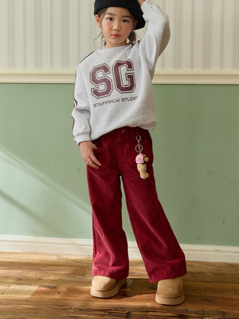 Corduroy Pocket Bootcut Pants
