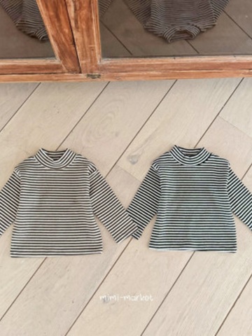 Stripe Turtleneck Tee