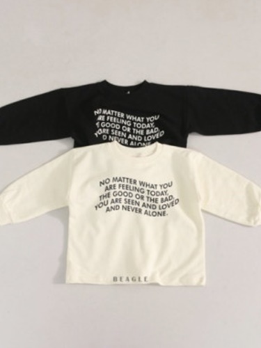 Lettering Fleece Tee