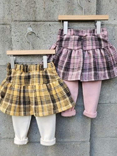 Jelly Check Skirt Leggings