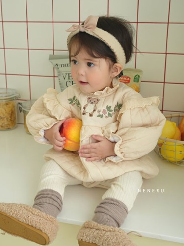 Bebe Bear Quilting Bodysuit