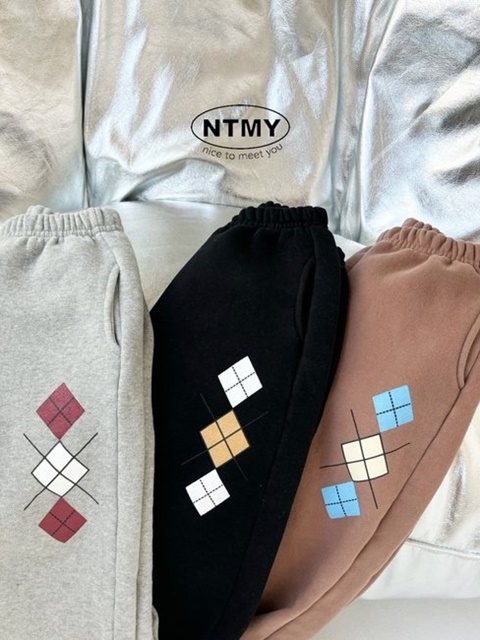 Argyle Jogger Pants