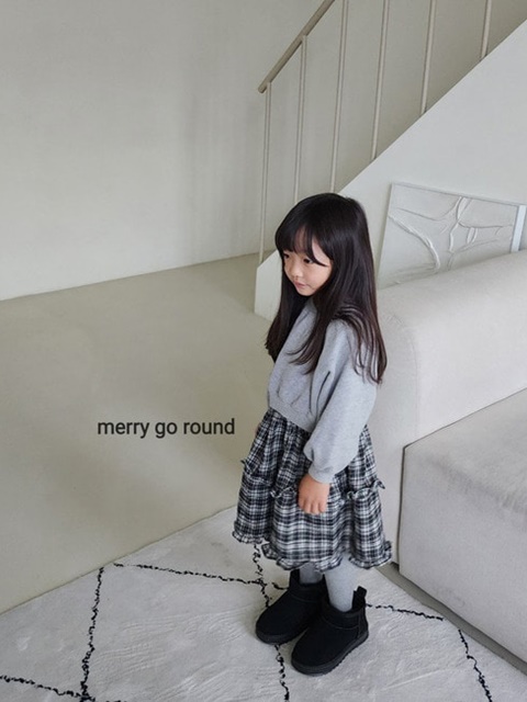 Check Frill One-piece