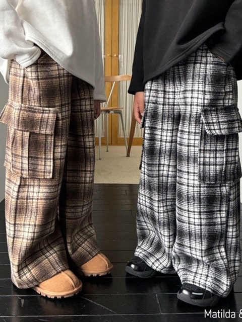 Check Pocket Pants