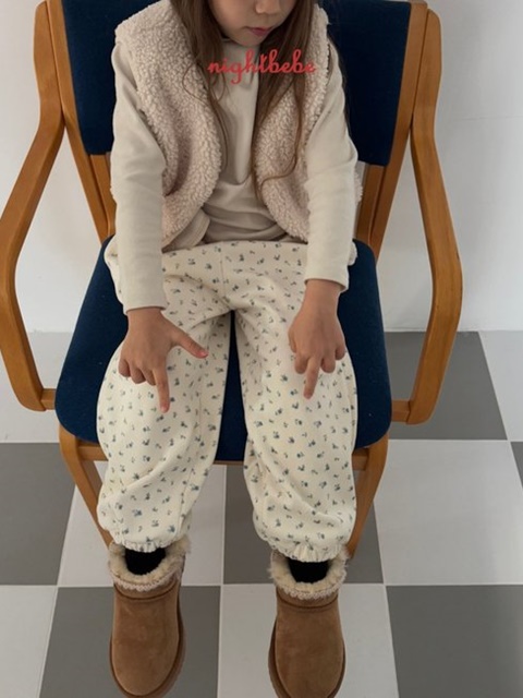 Flower Mink Jogger Pants