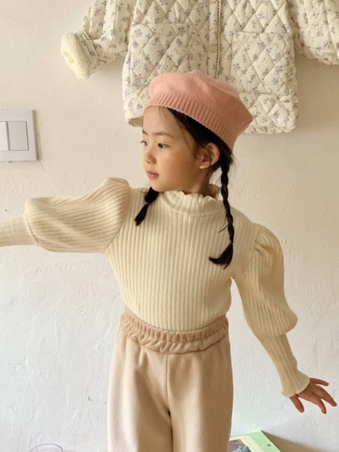 Ribbed Puff Tee