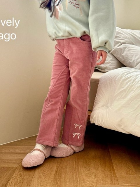 Small Ribbon Bootcut Pants