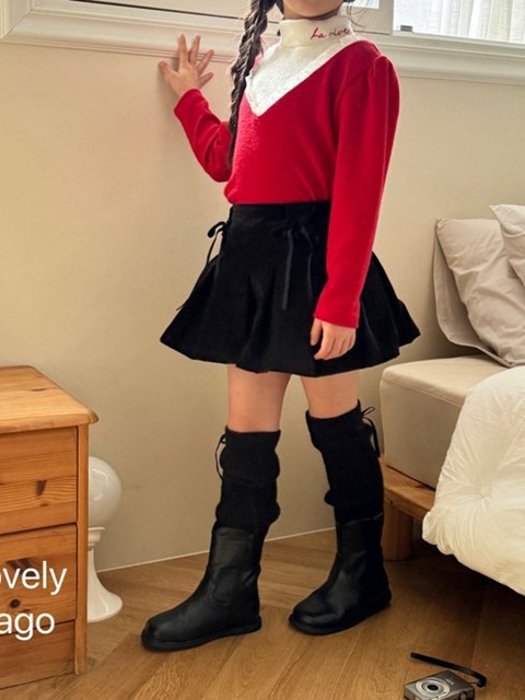 Ribbon Pleated Pants
