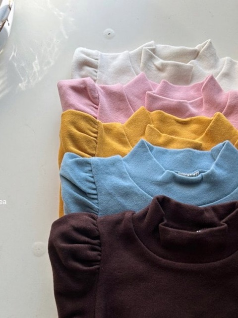 Warm Peach Turtleneck Tee