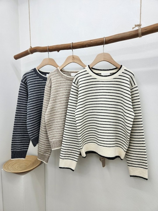 Mogan Stripe Knit Sweater