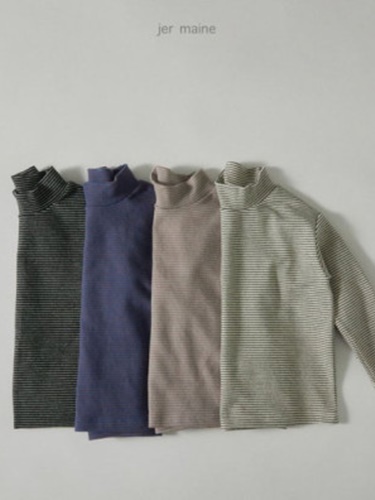 Stripe Turtleneck Tee