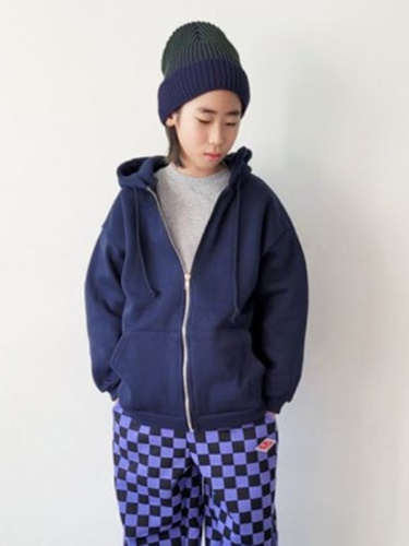Riwoo Fleece Logo Hood Zip-up Jacket