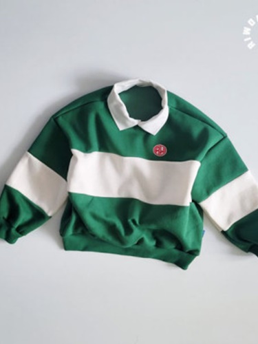 Riwoo Rugby Fleece Collar Sweatshirt