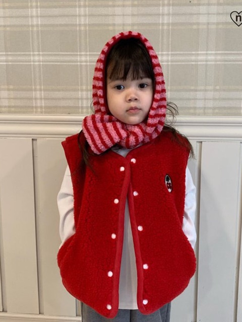 Cherry Dumble Vest With Mom
