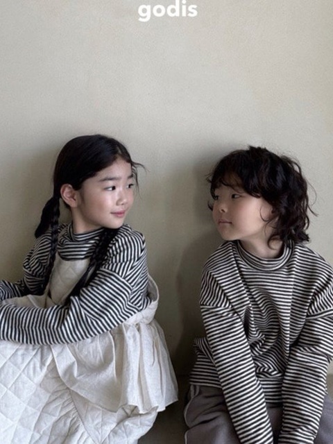 Stripe Mockneck Tee